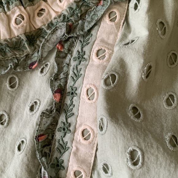 Anthropologie Forever That Girl Embroidered Banded Too- Look at the Details - Picture 4 of 9